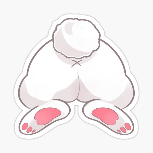 Bunny Butt Sticker