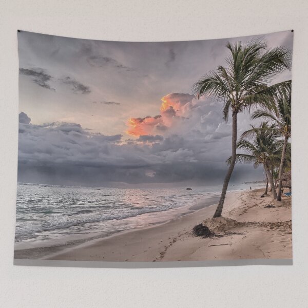 Item preview, Beach with palm tree photo designed and sold by Nostrathomas66.