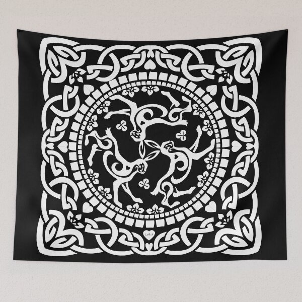 Item preview, 3 dancing hares celtic designed and sold by Nijn.
