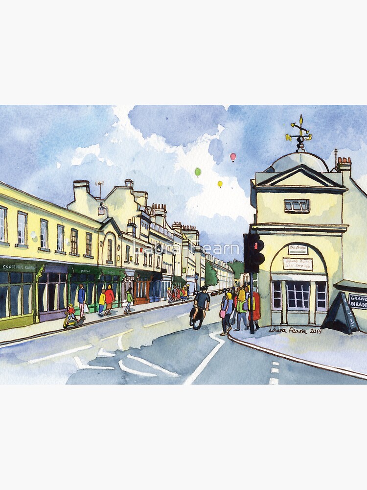 Pulteney Bridge in Bath with balloons by Laura-Fearn