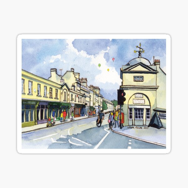 Pulteney Bridge in Bath with balloons Sticker