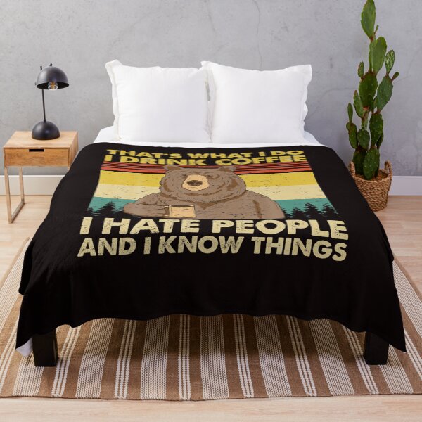 Item preview, That s What I Do I Drink Coffee I Hate People Funny Vintage T Shirt designed and sold by Florianst.