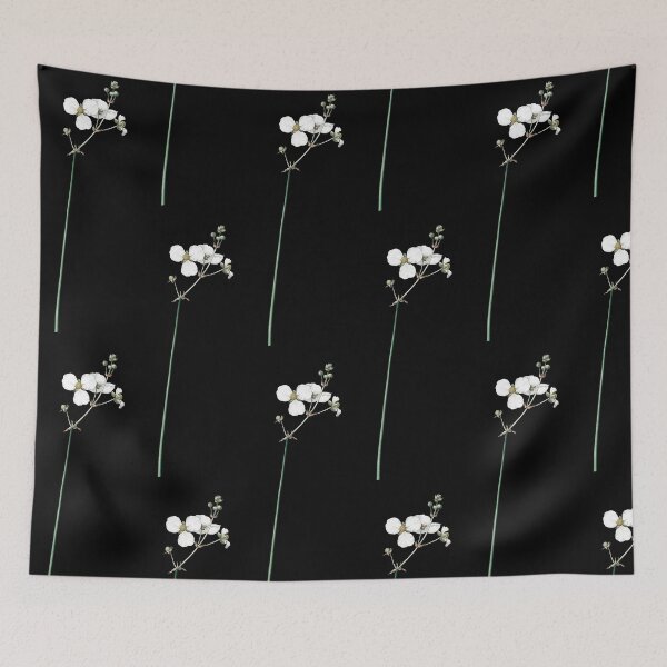 Item preview, Vintage Green White Flower Hand Drawn Botanical Illustration designed and sold by No AI Classic Vintage Art.