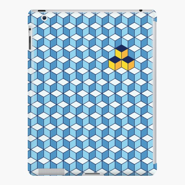 Blue & Orange Tiling Cubes iPad Snap Case
