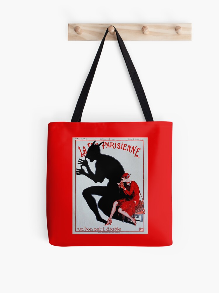 LA VIE PARISIENNE Vintage French Magazine Cover Prints Tote Bag