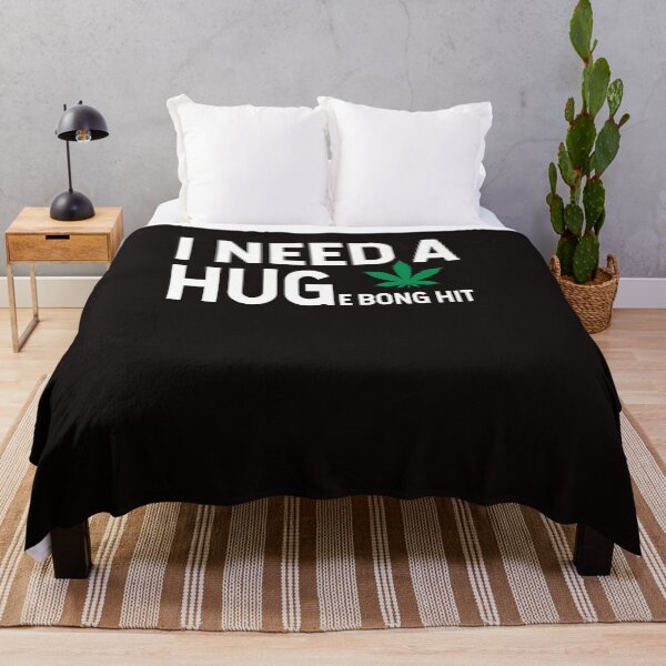 Item preview, I Need a Huge Bong Hit Marijuana Pot Smoker Pothead Stoner Pullover Hoodie designed and sold by Florianst.
