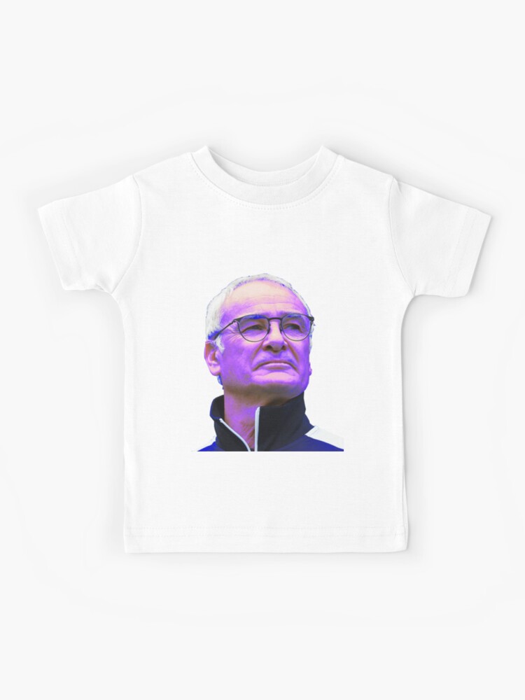 Claudio Ranieri Leicester City Manager Blue Kids T-Shirt