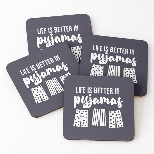 Item preview, Life is Better in Pyjamas! designed and sold by VicEllisArt.