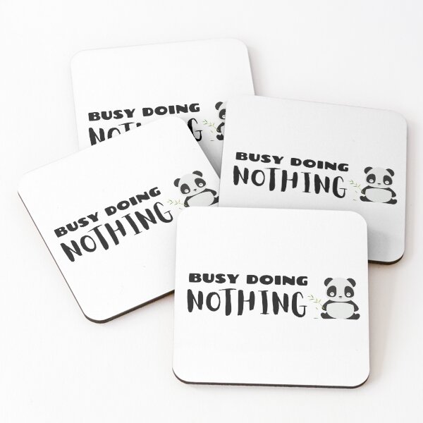 Item preview, Busy Doing Nothing Panda designed and sold by HappyPeeps.