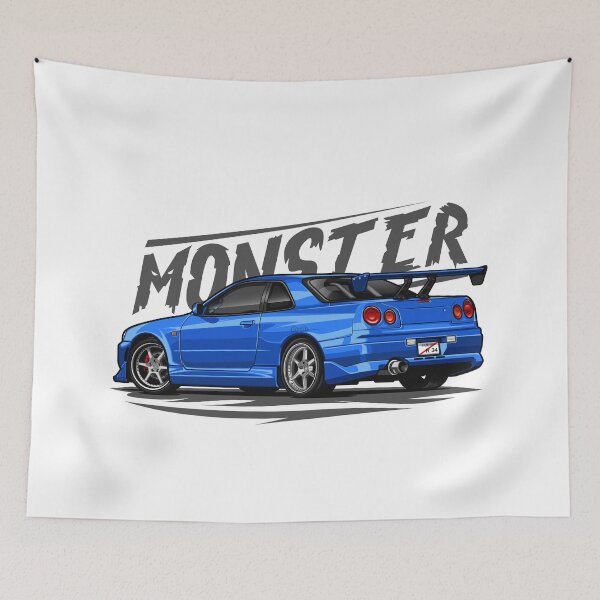 Item preview, JDM Skyline GTR R-34 (Blue) designed and sold by JioojiProject.