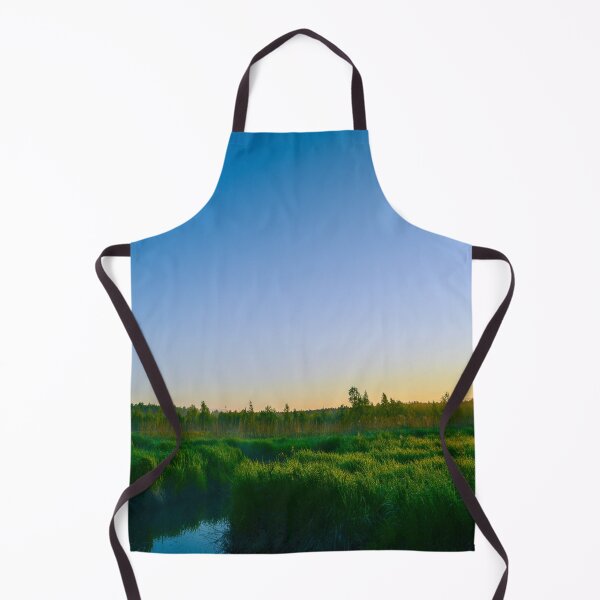 Item preview, Dawn sky over a green grassy marsh designed and sold by yarvin13.