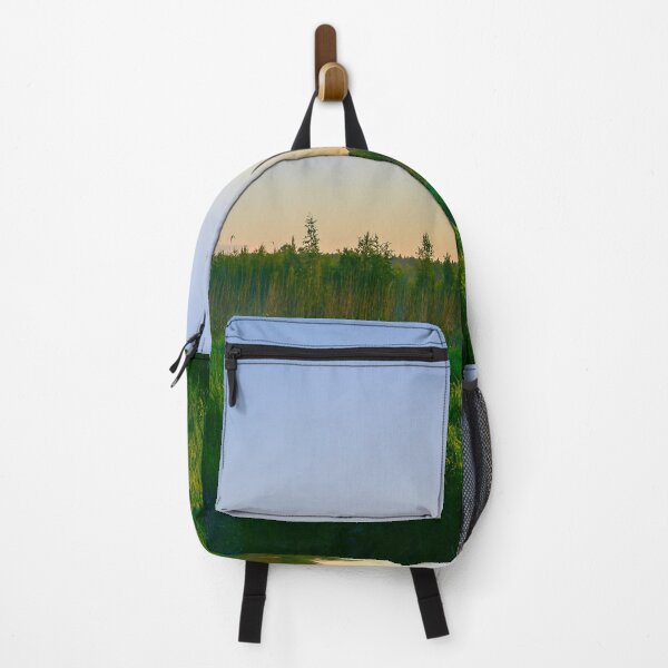 Item preview, Dawn sky over a green grassy marsh designed and sold by yarvin13.