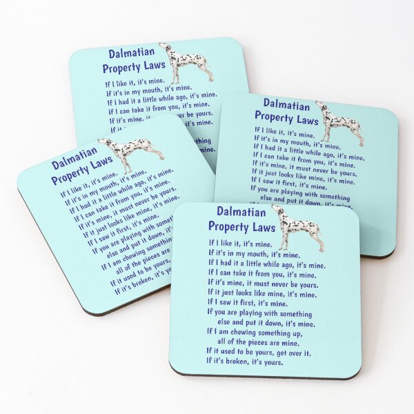 Item preview, Dalmatian - property laws  designed and sold by thepetcellar.