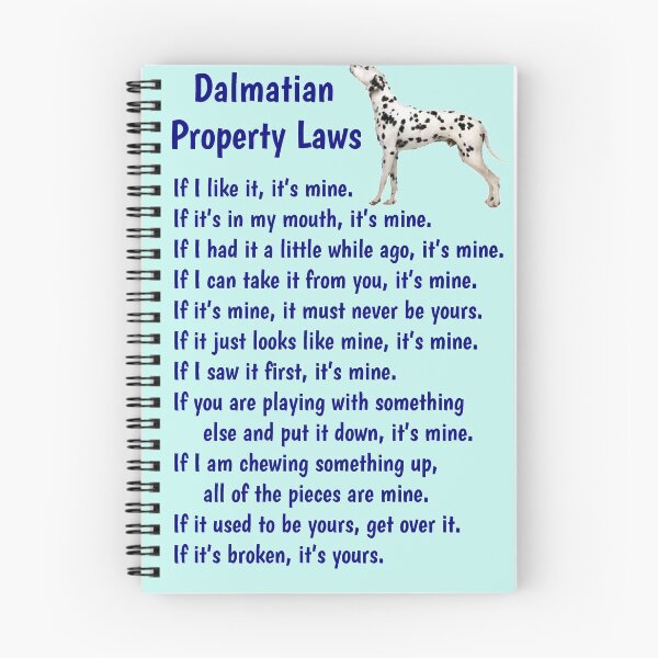 Item preview, Dalmatian - property laws  designed and sold by thepetcellar.