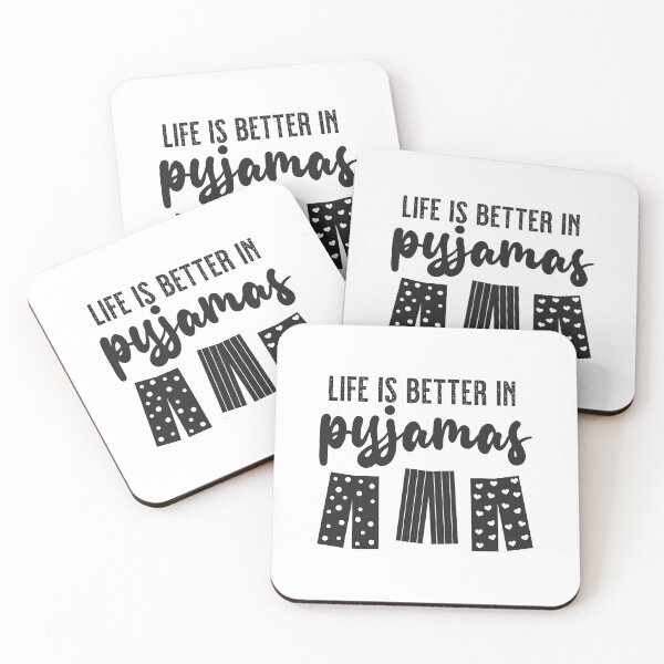 Item preview, Life is Better in Pyjamas designed and sold by VicEllisArt.