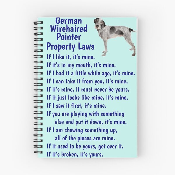 Item preview, German Wirehaired Pointer - property laws  designed and sold by thepetcellar.