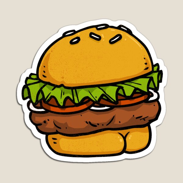Burger BUTT! Magnet