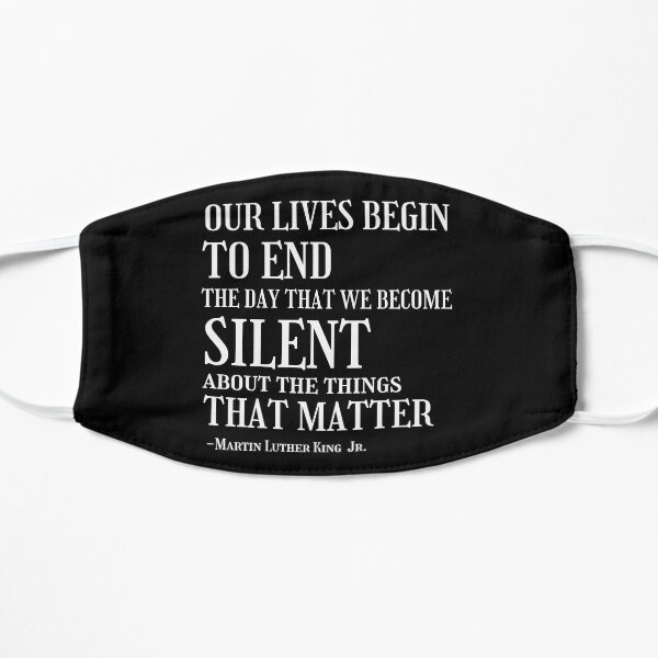 Martin Luther King Jr Quotes Flat Mask