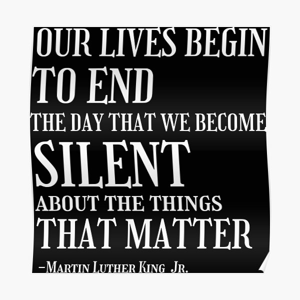 Martin Luther King Jr Quotes Poster