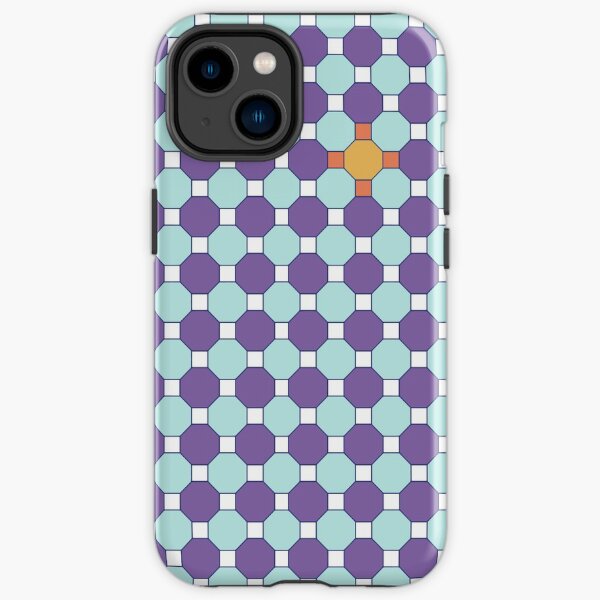 Purple & Orange Tessellation Tiles iPhone Tough Case