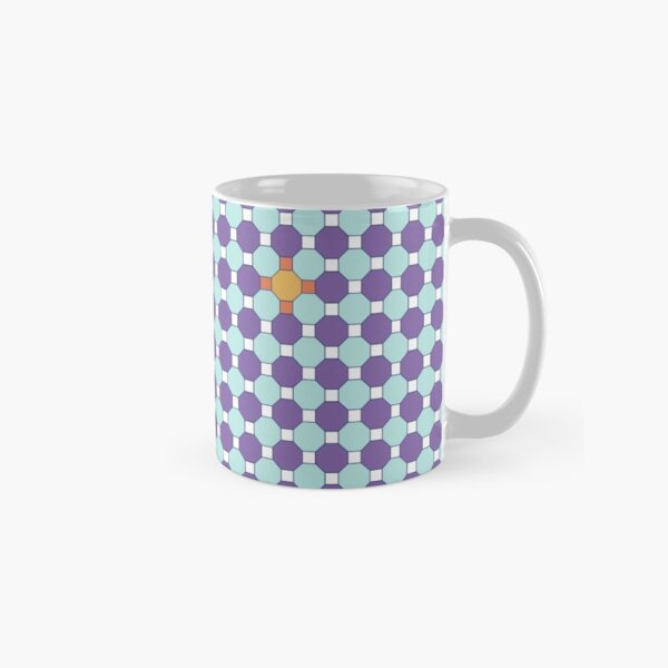 Purple & Orange Tessellation Tiles Classic Mug