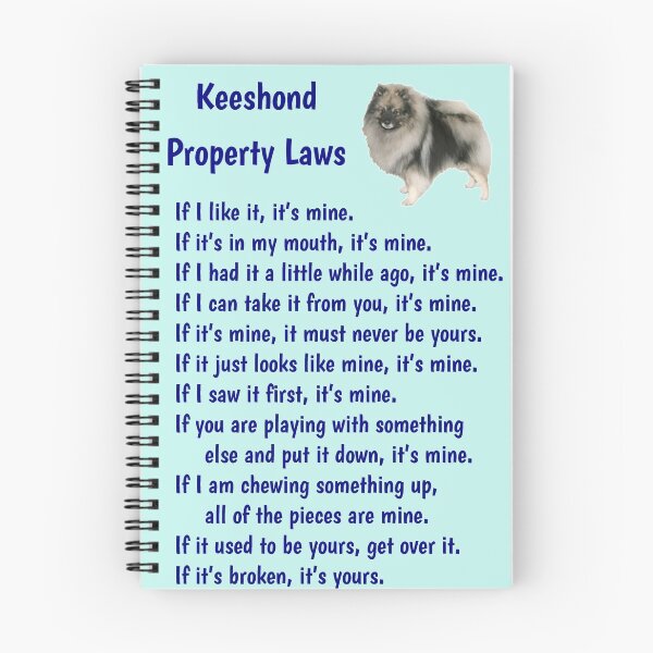 Item preview, Keeshond - property laws  designed and sold by thepetcellar.