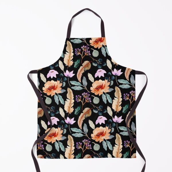Item preview, Watercolor Floral Feather Seamless Background designed and sold by Dawah-Giraffe.
