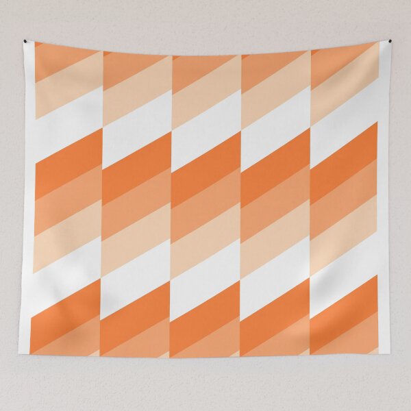 Item preview, Modern Geometric 79 Orange designed and sold by theoldartstudio.