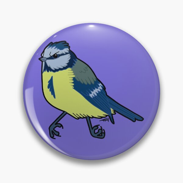 Item preview, Cute N' Grumpy Blue Tit designed and sold by MelHillery.