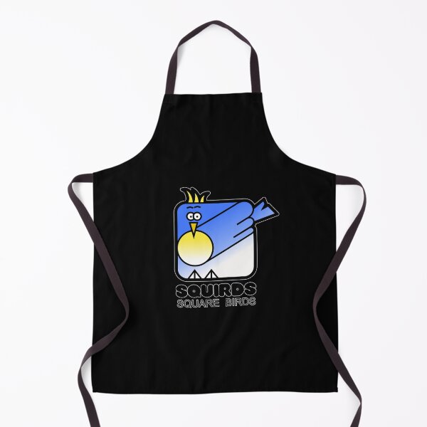 Item preview, Retro Minimalist Square Bird Blue Jay Squirds Black designed and sold by Quooki.
