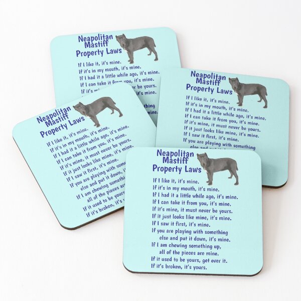 Item preview, Neapolitan Mastiff - property laws  designed and sold by thepetcellar.