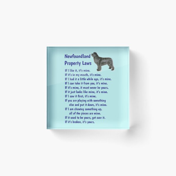 Item preview, Newfoundland - property laws  designed and sold by thepetcellar.