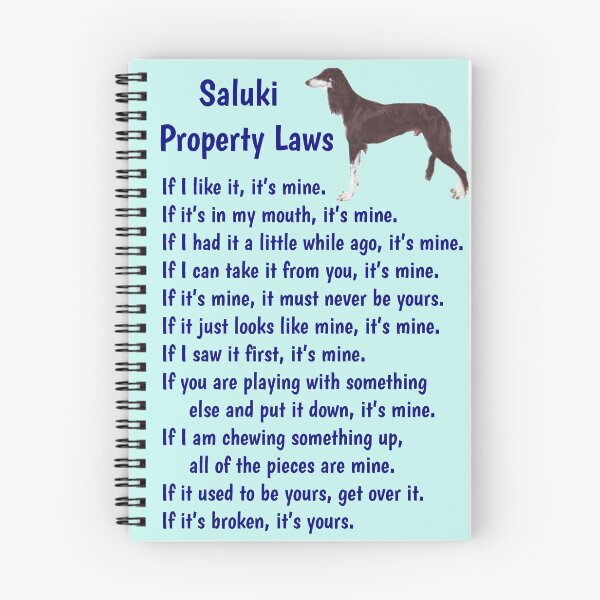 Item preview, Saluki - property laws  designed and sold by thepetcellar.