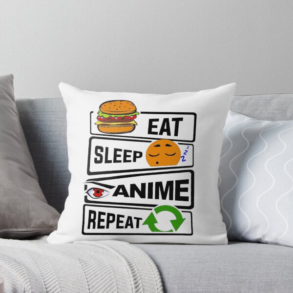 Item preview, Eat Sleep Anime Repeat illustration Funny Anime quotes designed and sold by KO-Design.