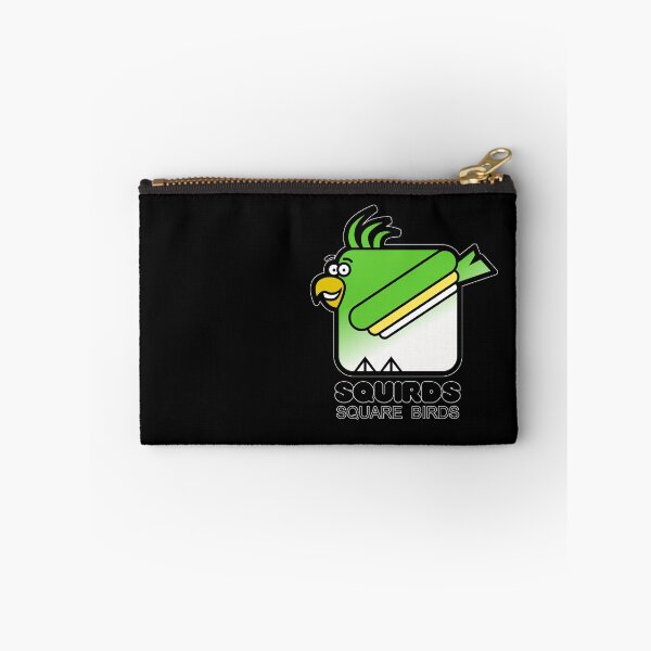 Item preview, Square Bird Parakeet Retro Minimalist Squirds Black designed and sold by Quooki.