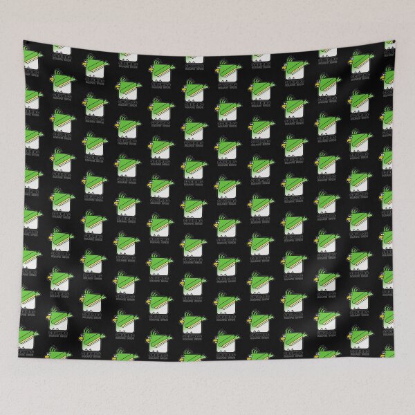 Item preview, Square Bird Parakeet Retro Minimalist Squirds Black designed and sold by Quooki.