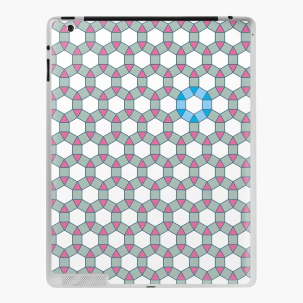 Tiling Tessellation In Green, Blue & Pink iPad Skin