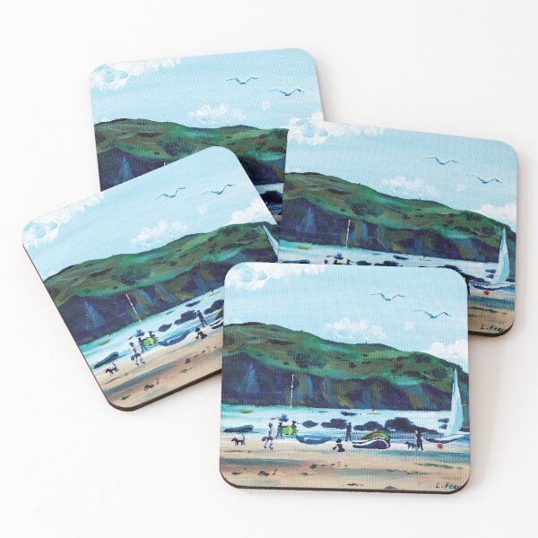 Item preview, Looking from Hope Cove to Bolberry Down, Kingsbridge, Devon designed and sold by Laura-Fearn.