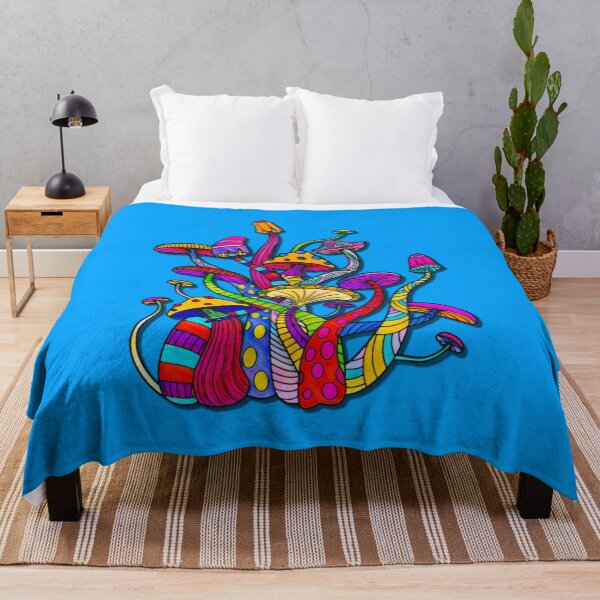 Item preview, Pretty Colorful Funky Mushrooms designed and sold by Alondra.