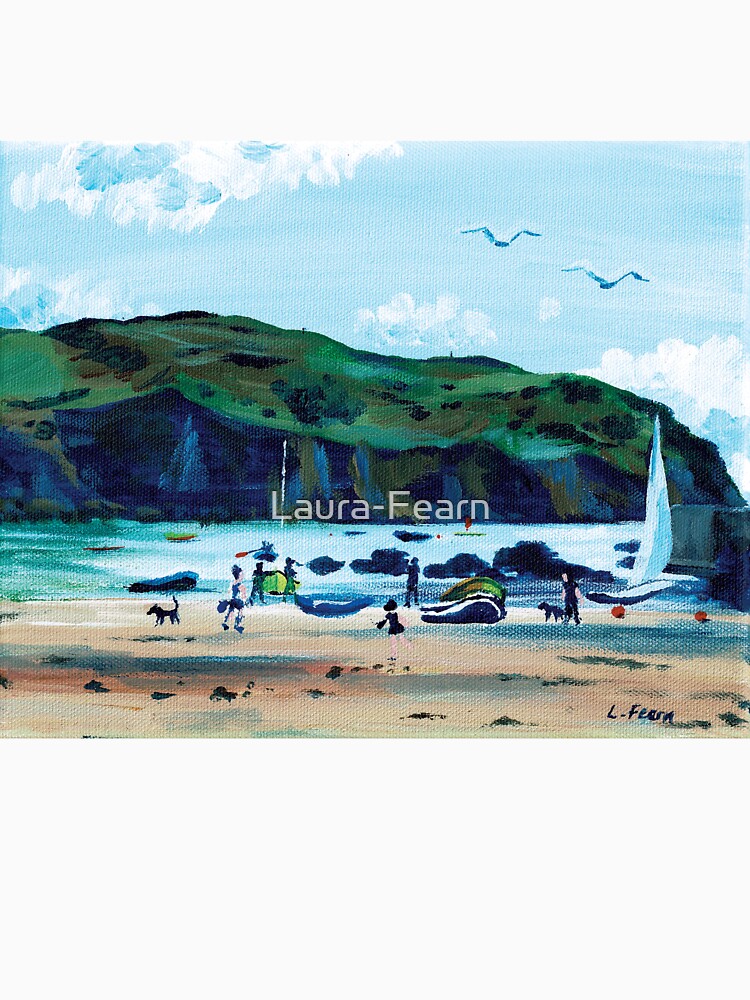 Looking from Hope Cove to Bolberry Down, Kingsbridge, Devon by Laura-Fearn