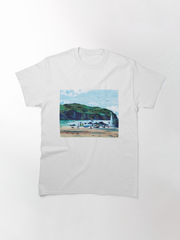 Alternate view of Looking from Hope Cove to Bolberry Down, Kingsbridge, Devon Classic T-Shirt