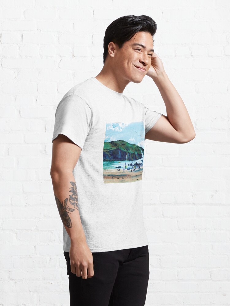 Alternate view of Looking from Hope Cove to Bolberry Down, Kingsbridge, Devon Classic T-Shirt