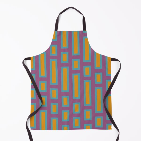 Item preview, Retro Rectangles Blue and Orange on Purple designed and sold by Miranda Benson.