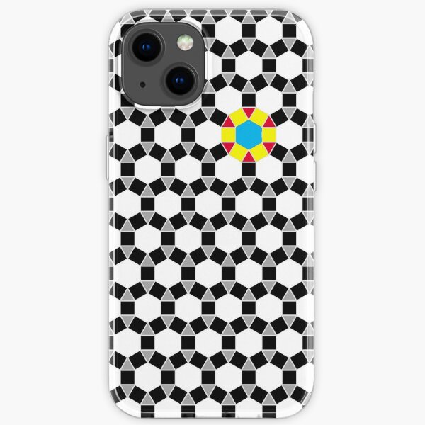 Black & White Tessellation Pattern iPhone Soft Case