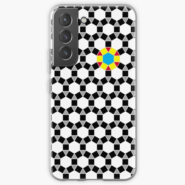Black & White Tessellation Pattern Samsung Galaxy Soft Case