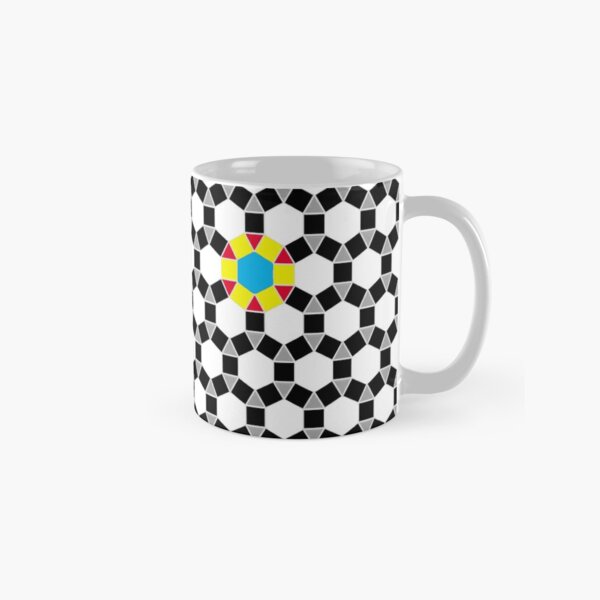 Black & White Tessellation Pattern Classic Mug