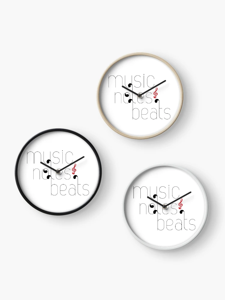 Thumbnail 3 of 4, Clock, Music Notes Beats designed and sold by MaxnGeorge.
