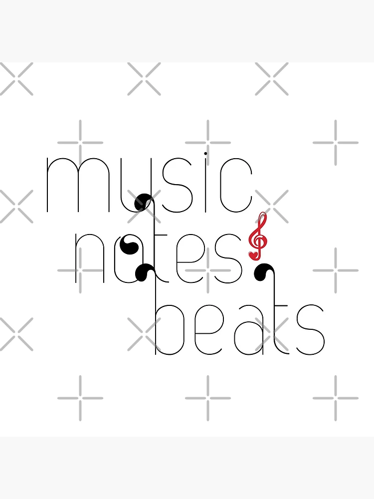 Thumbnail 4 of 4, Clock, Music Notes Beats designed and sold by MaxnGeorge.