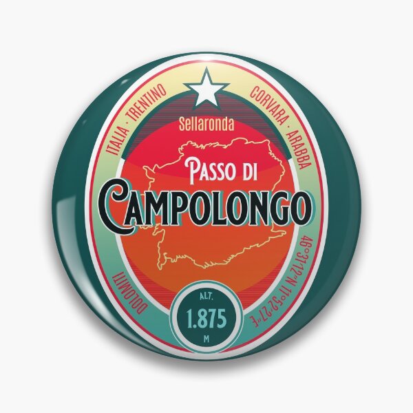 Item preview, Passo Di Campolongo Dolomites Italy Motorcycle Touring T-Shirt + Sticker designed and sold by ROADTROOPER.