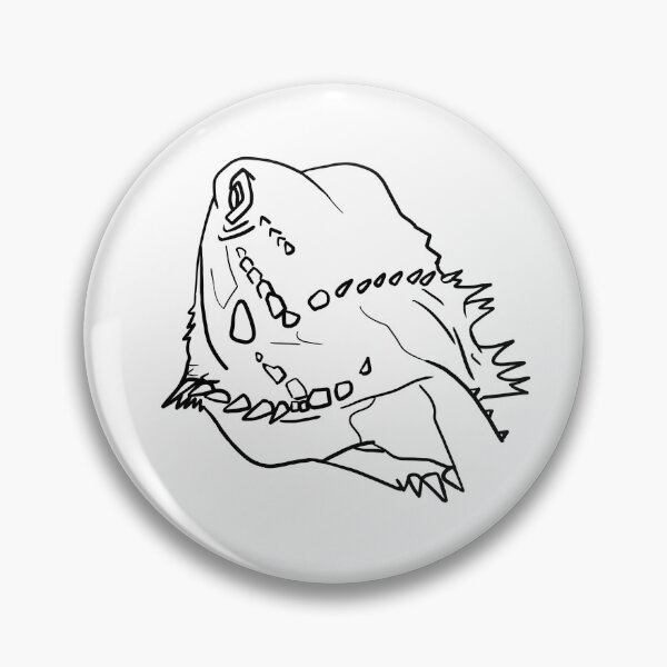 Item preview, Bearded Dragon Head Back Left designed and sold by PrileyRileyArt.